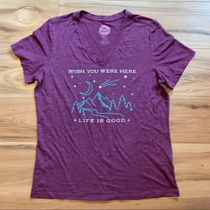 Life is Good Classic Fit V-Neck T-Shirt